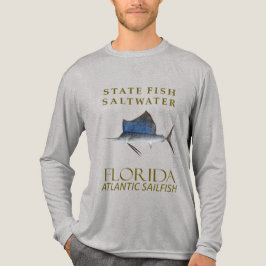 Florida Saltwater Fish Atlantic Sailfish Design T Shirt