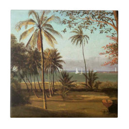 Florida Scene av Albert Bierstadt Kakelplatta