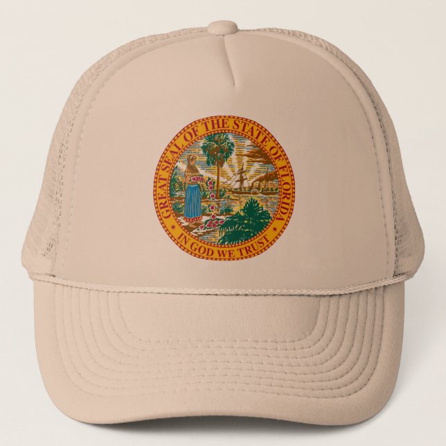 Florida Seal Hat Truckerkeps (Framsida)