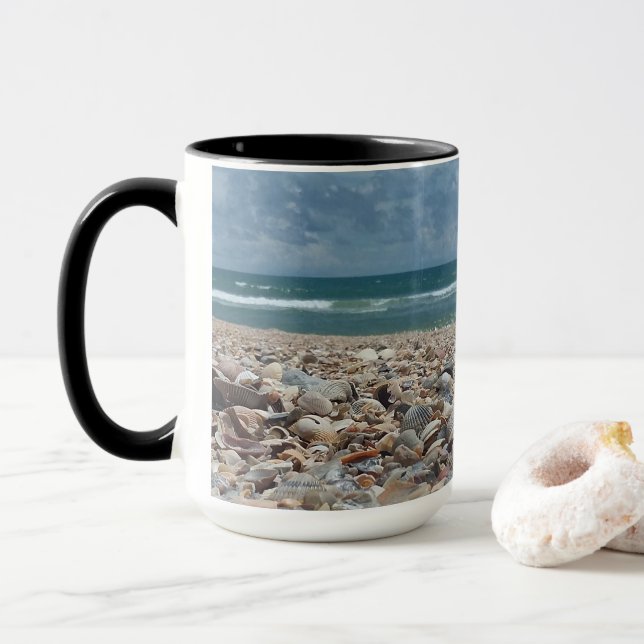 Florida Seashell Atlantic Ocean Beach Photo Mugg (Med munk)