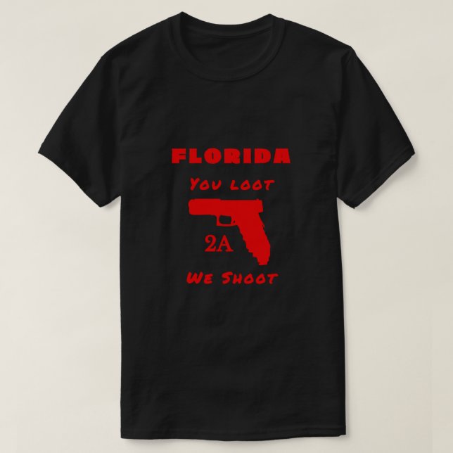 Florida Second Amendment Freedom T-Shirt (Design framsida)