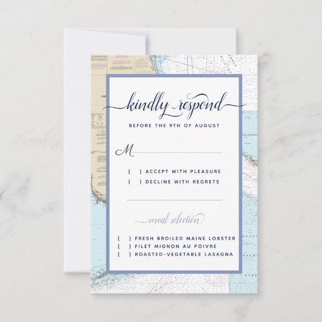 #Florida Semi-Formal #Nautical Bröllop / event OSA Kort (Framsida)