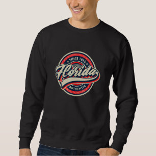 Florida Shirt Retro Stil Fl Usa Lång Ärmad Tröja