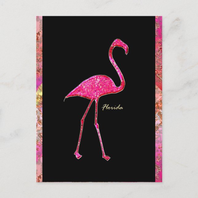 Florida Shock rosa Flamingo Vykort (Framsida)