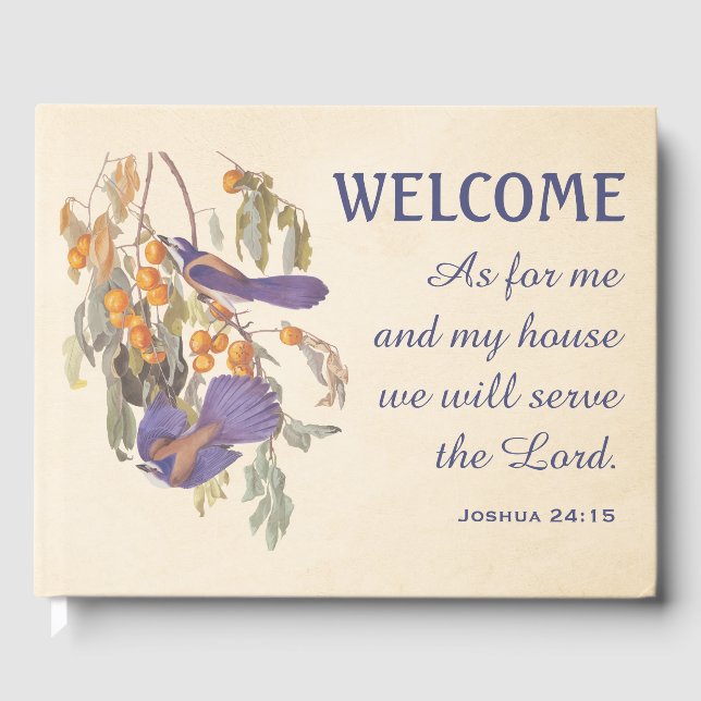 Florida Skryssb Jay Birds och Verse Doormat Gästböcker (Framsida)