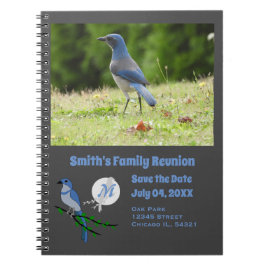 Florida Skryssb Jay Family Reunion Monogram Photo Anteckningsbok