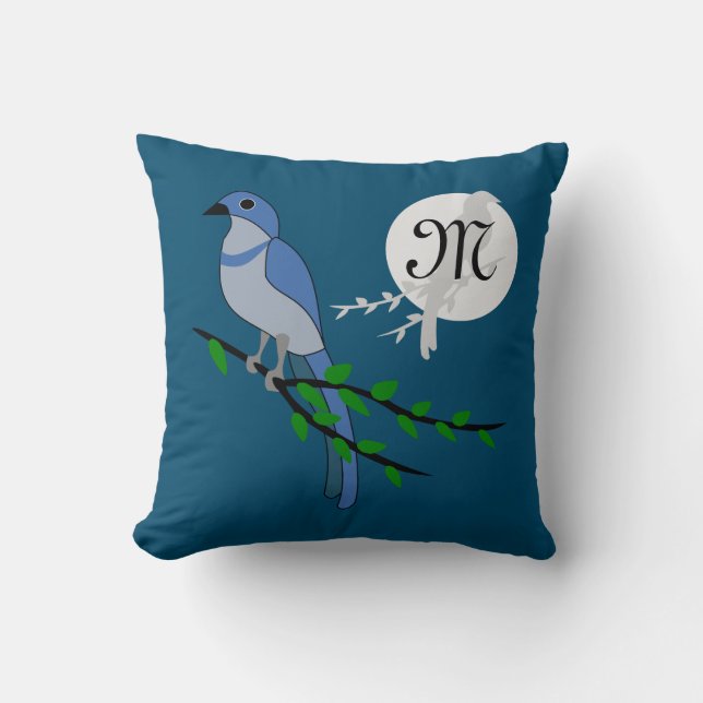 Florida Skryssb Jay Monogram Vapensköld Kudde (Framsida)