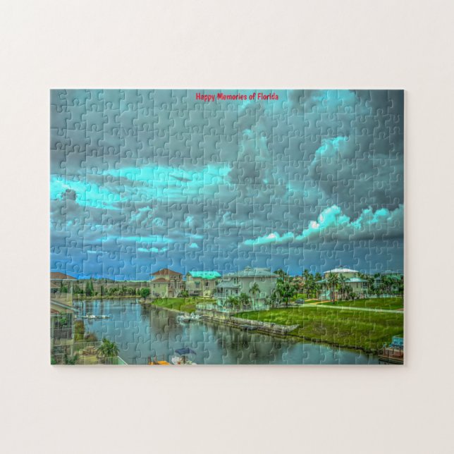 Florida Skyscape. Jigszle Puzzle Pussel (Horisontell)