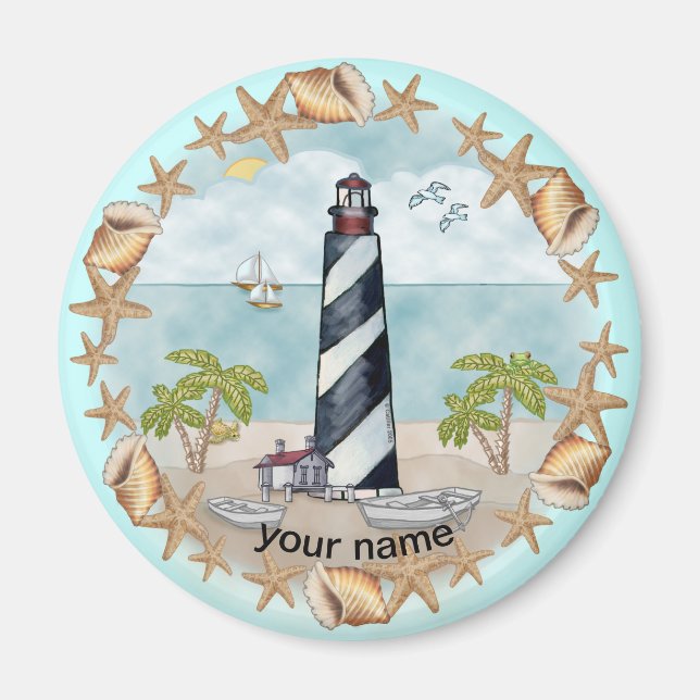 Florida Snäckas Lighthouse magnet (Framsidan)