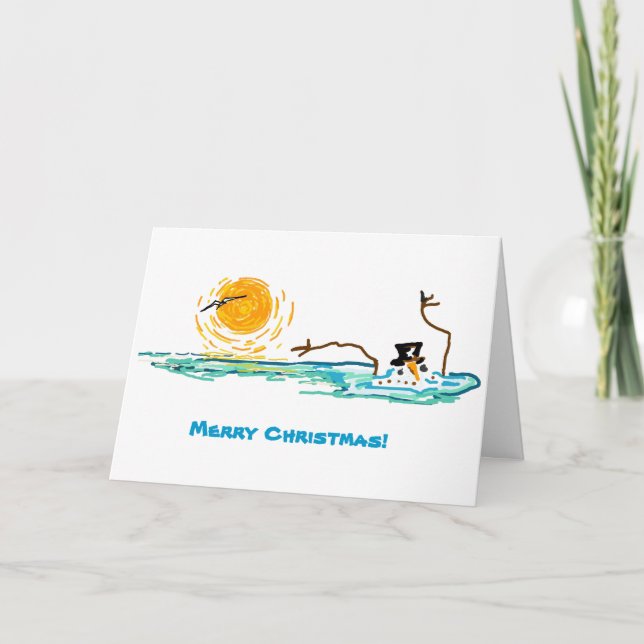 Florida Snögubbe Helgkort (Framsida)