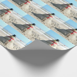 Florida snögubbe med älvan som slår in papper presentpapper