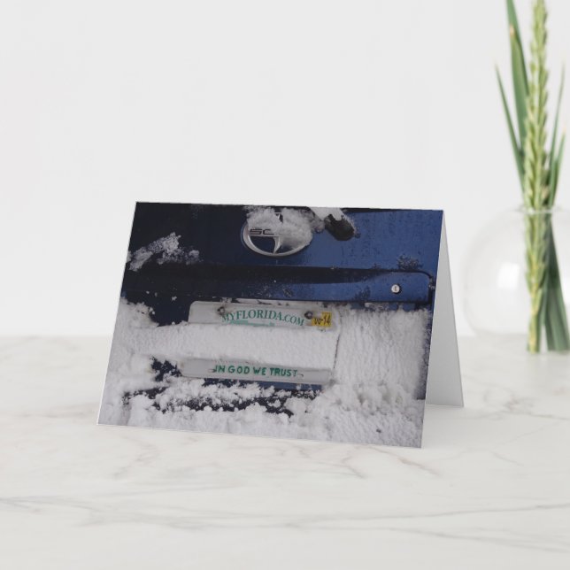 Florida Snowbird Humoral julkort Helgkort (Framsida)