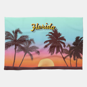 Florida solnedgång kökshandduk