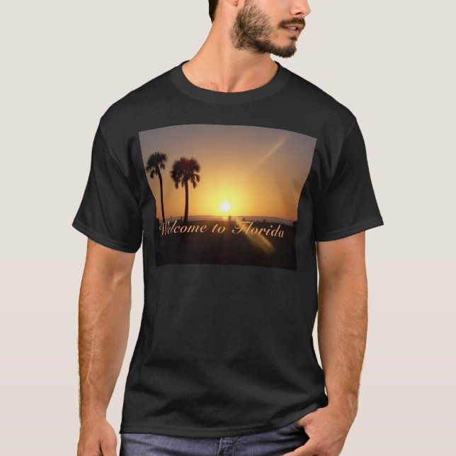 Florida solnedgång tee shirt (Framsida)
