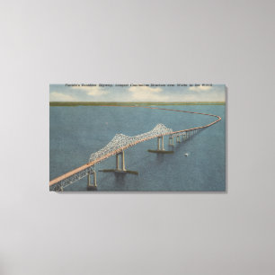Florida solsken Skyway BridgeFlorida Canvastryck