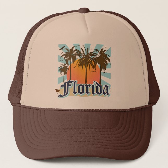 Florida solskenet statliga USA Truckerkeps (Framsida)