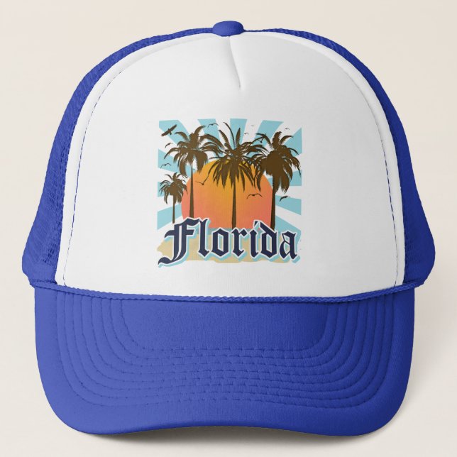 Florida solskenet statliga USA Truckerkeps (Framsida)