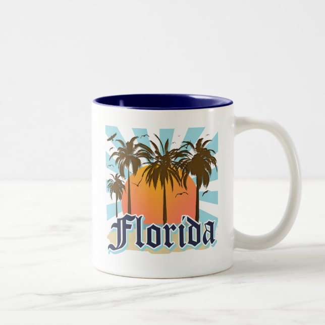 Florida solskenet statliga USA Två-Tonad Mugg (Höger)