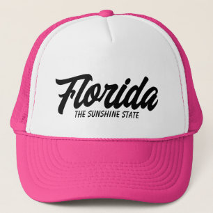 Florida, solskensskript, typografi keps