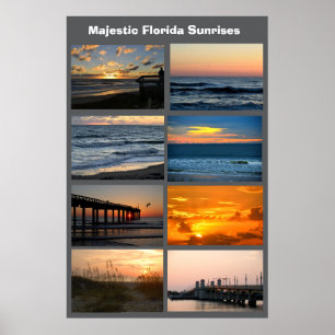 Florida Soluppgångar Tryck, Värdefull Affischpappe Poster