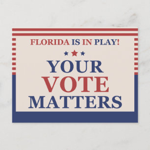 Florida spelar upp era röstfrågor med väljare vykort