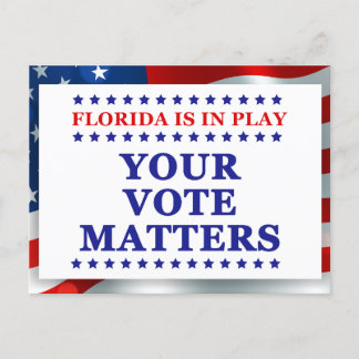 Florida spelar upp era röstfrågor med väljare vykort
