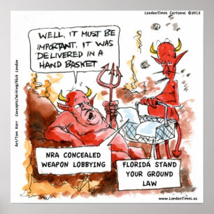 Florida Stå Din Mark Lag Besök Helvetet Rolig Po Poster