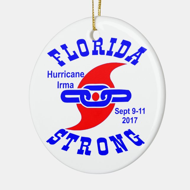 Florida stark orkan Irma Julgransprydnad Keramik (Vänster)