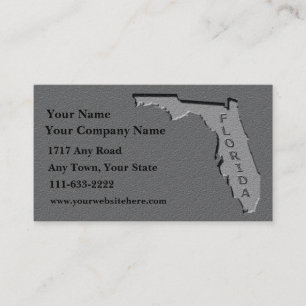 Florida State Affärskort Carved stone look Visitkort