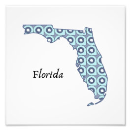 Florida State Art i Ocean Hues Fototryck