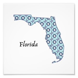 Florida State Art i Ocean Hues Fototryck