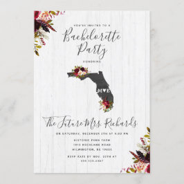 Florida State Blommigt Bachelorette Party-inbjudan Inbjudningar