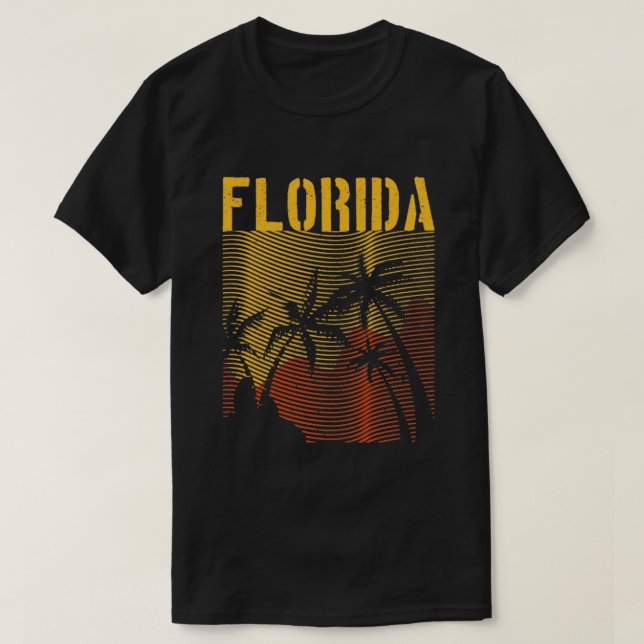 Florida State FL Tropical Summer Vacation Florida T Shirt (Design framsida)