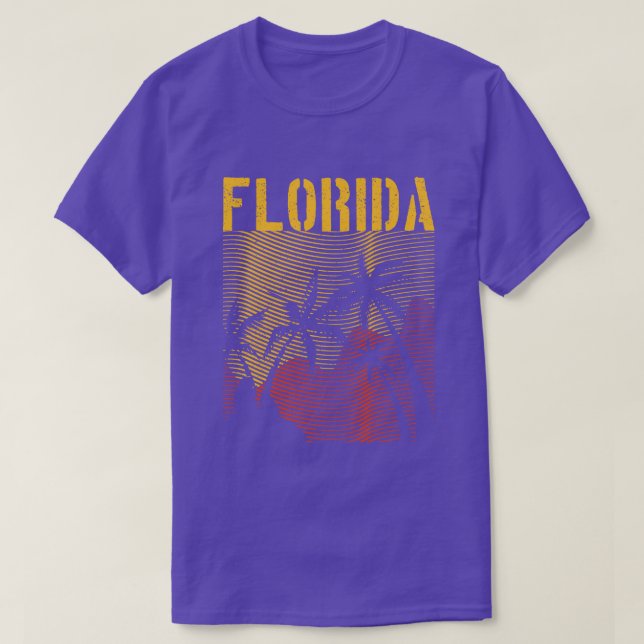Florida State FL Tropical Summer Vacation Florida T Shirt (Design framsida)