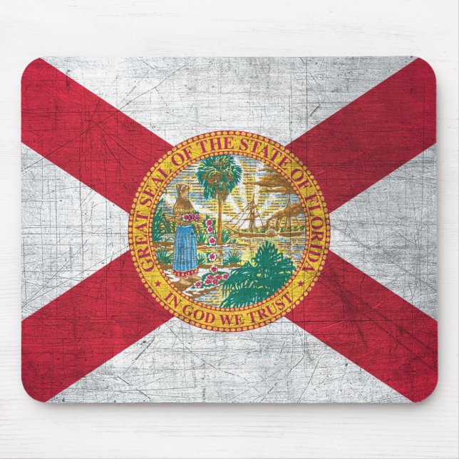 Florida State Flag Mouse Pad Musmatta (Framsidan)