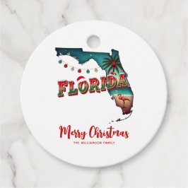 Florida State Helgdag Karta Gåvor Etiketter