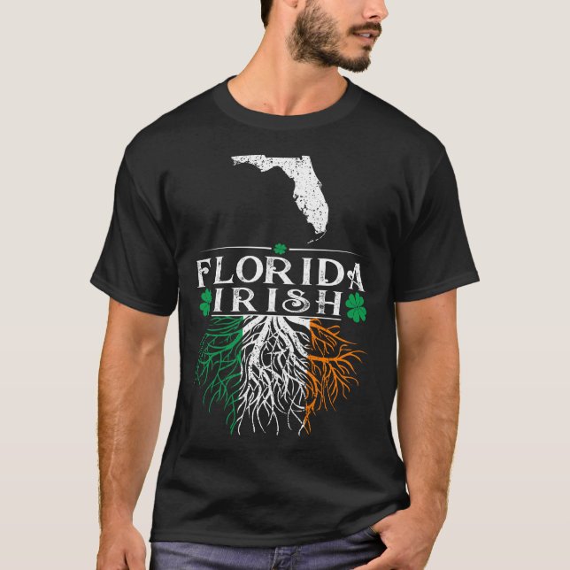 Florida State Irish St patricks day Gift T Shirt (Framsida)