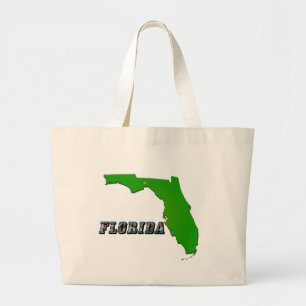 Florida State Karta och Text Jumbo Tygkasse