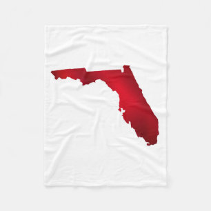 Florida State Karta Silhouette Fleecefilt