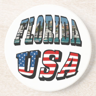 Florida State och USA flagga Text Underlägg