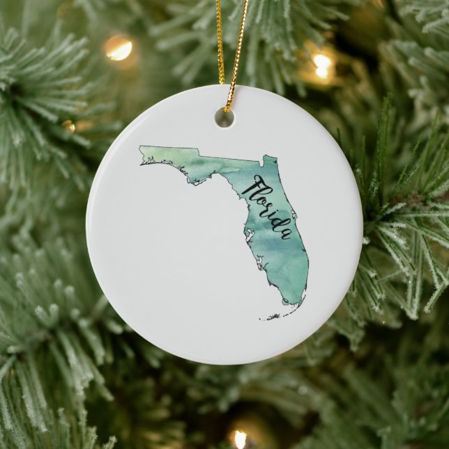Florida State Painting Illustration Ornament (Träd)