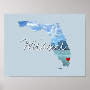 Florida State Photo infoga och namn Poster