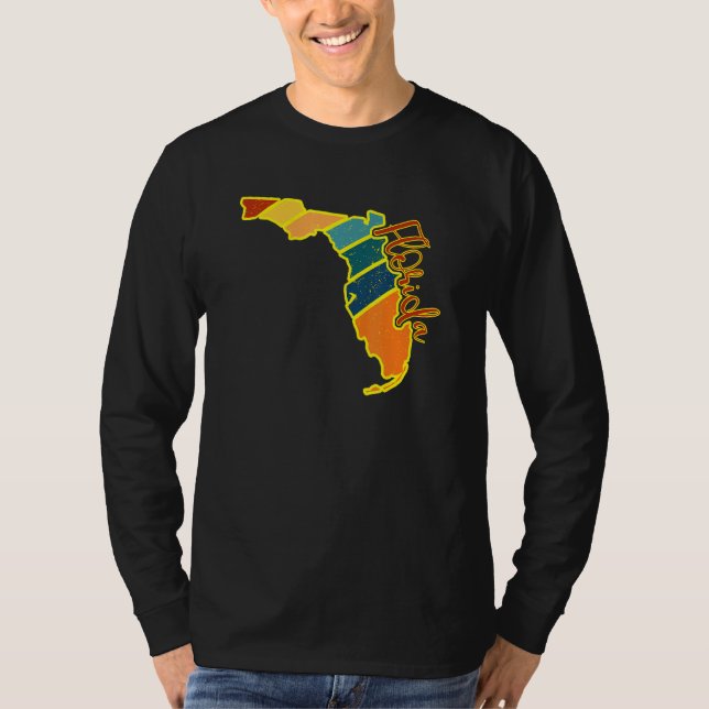 Florida State Pride Sunset I Kärlek Florida T Shirt (Framsida)