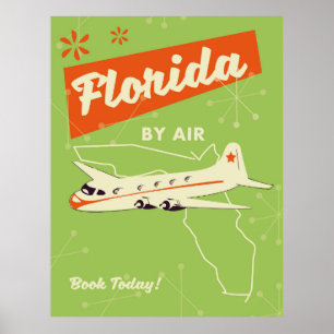 Florida State-retro poster. Poster