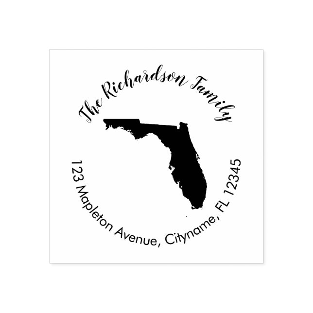 Florida State returadress gummi frimärke Stämpel (Tryck)