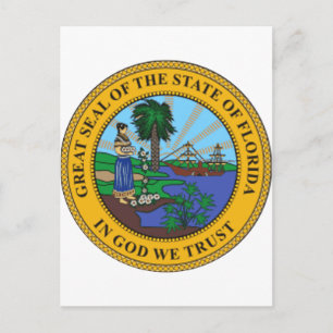 Florida State Seal Vykort
