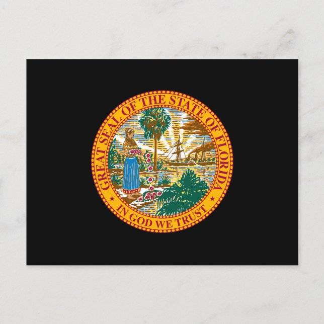 Florida State Seal Vykort (Framsida)