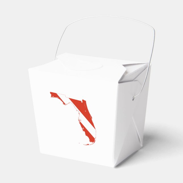 Florida State Silhouette Diving Flagga Presentaskar (Framsidan Sidan)