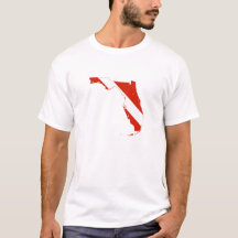 Florida State Silhouette Diving Flagga