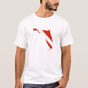 Florida State Silhouette Diving Flagga Tee